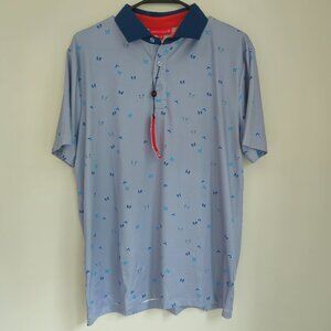 New Redvanly Men Medium Fullerton Butterfly Golf Polo Performance